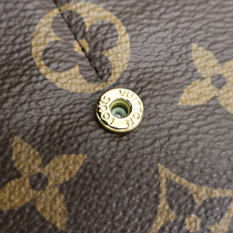 棕色 原花帆布 Sarah 扣式 長夾【LOUIS VUITTON LV 路易威登】 M62234-8