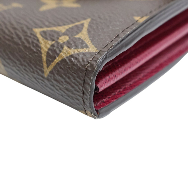 棕色 原花帆布 Sarah 扣式 長夾【LOUIS VUITTON LV 路易威登】 M62234-9