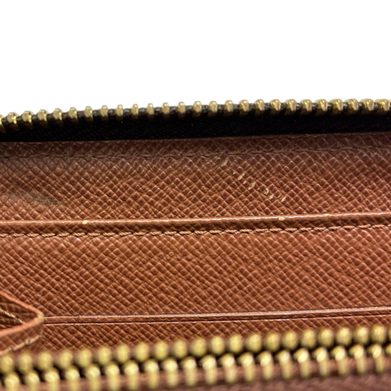 棕色 原花帆布 Zippy 拉鍊長夾【LOUIS VUITTON LV 路易威登】 M60017-9