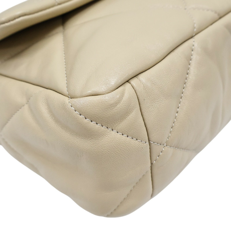 駝色 羊皮 19 Flap Bag 兩用包 金扣【CHANEL 香奈兒】 AS1161-8