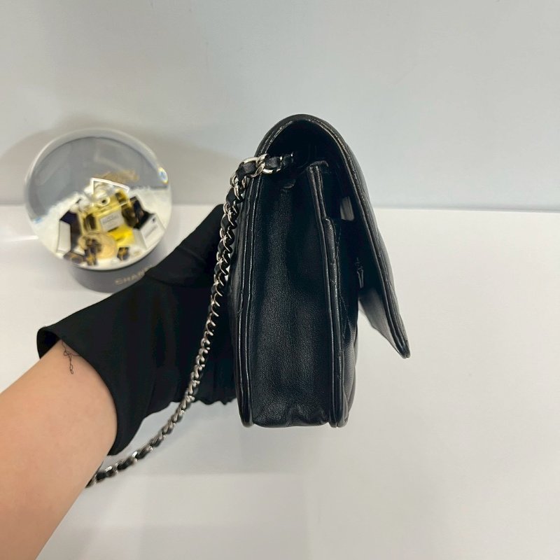 Chanel  WOC 黑銀-4