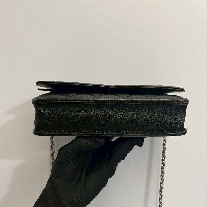 Chanel  WOC 黑銀-8