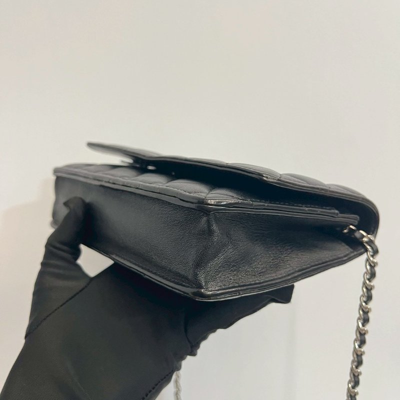 Chanel  WOC 黑銀-10