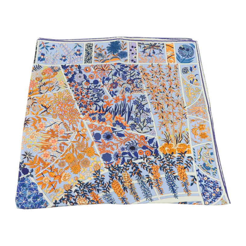 HERMES 絲質Scarf 90x90cm絲巾-1