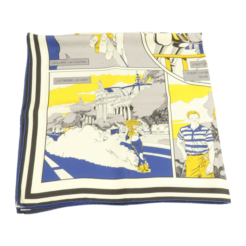 HERMES 絲質Scarf 90x90cm絲巾-2