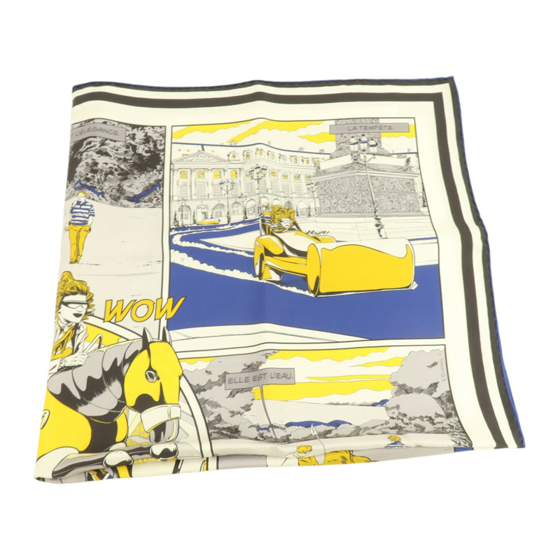 HERMES 絲質Scarf 90x90cm絲巾-3