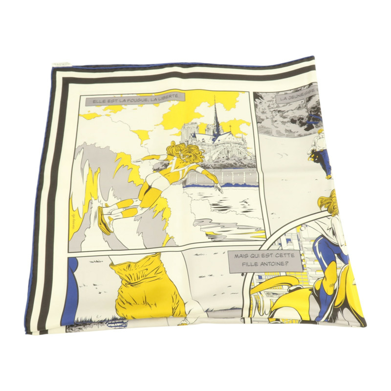HERMES 絲質Scarf 90x90cm絲巾-4