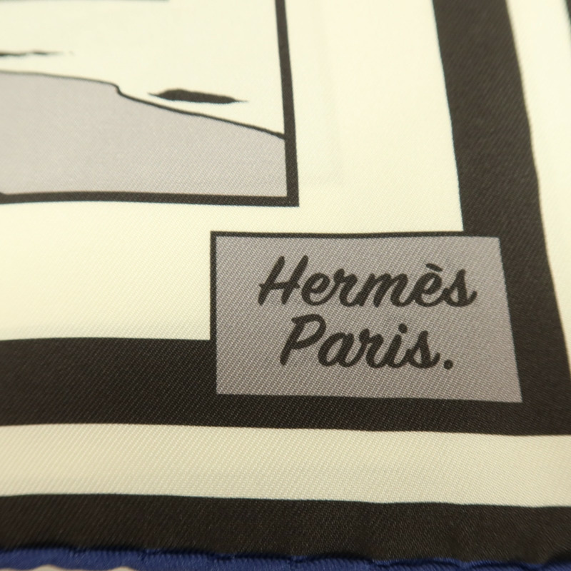 HERMES 絲質Scarf 90x90cm絲巾-5