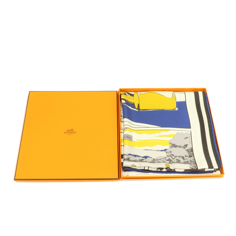 HERMES 絲質Scarf 90x90cm絲巾-9