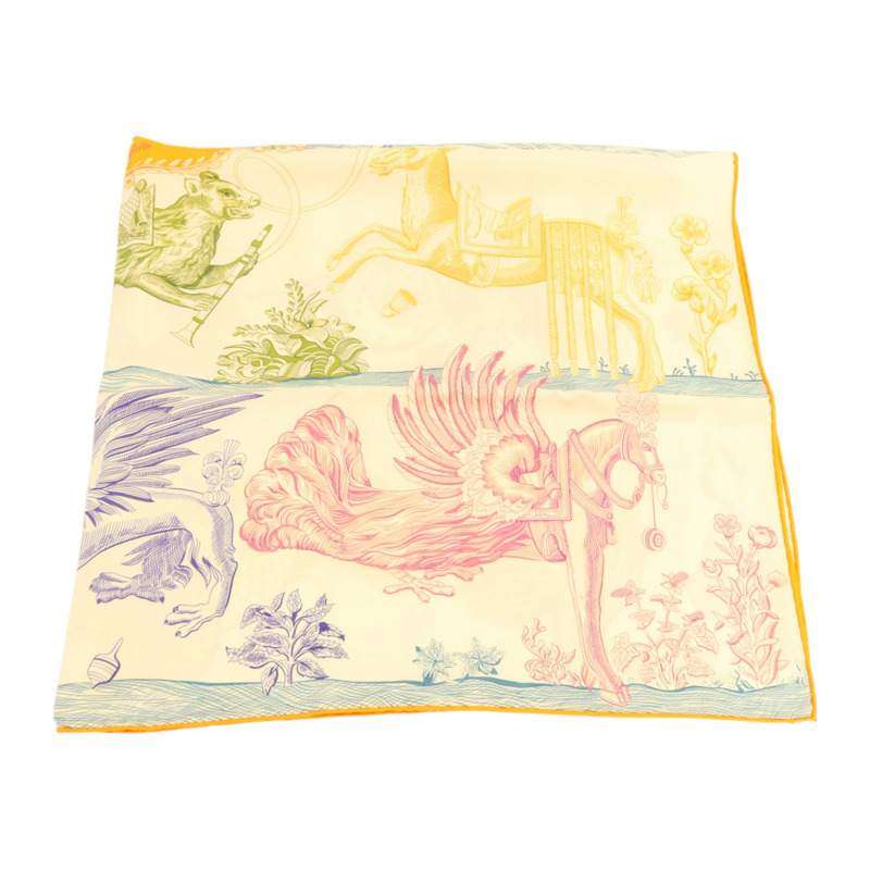 HERMES 絲質Scarf 90x90cm絲巾-2