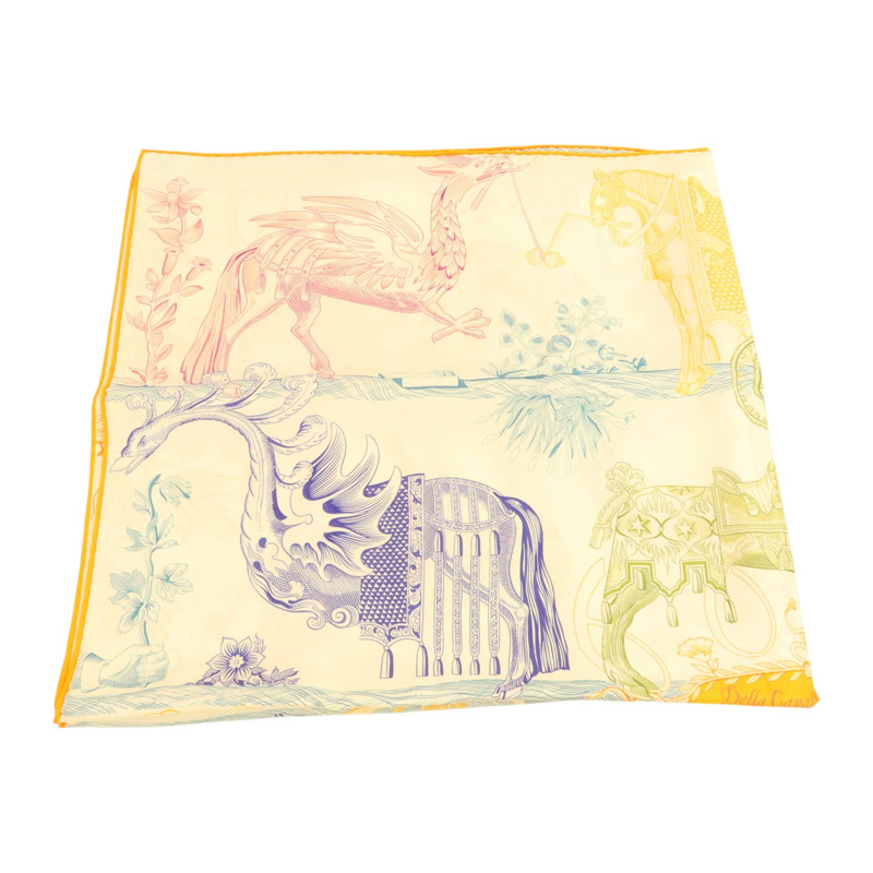 HERMES 絲質Scarf 90x90cm絲巾-3