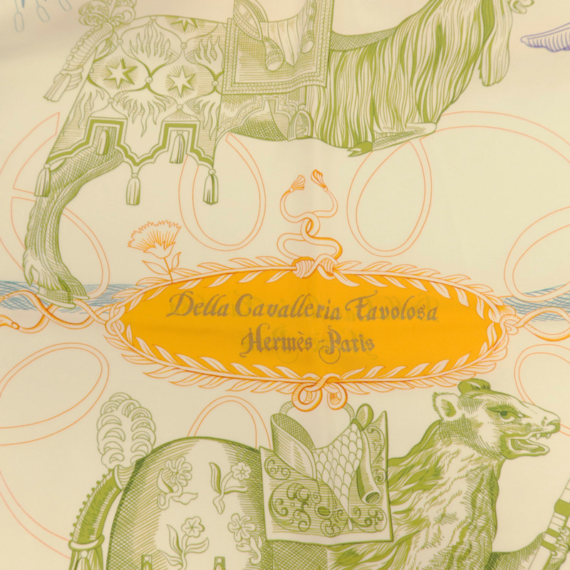 HERMES 絲質Scarf 90x90cm絲巾-5
