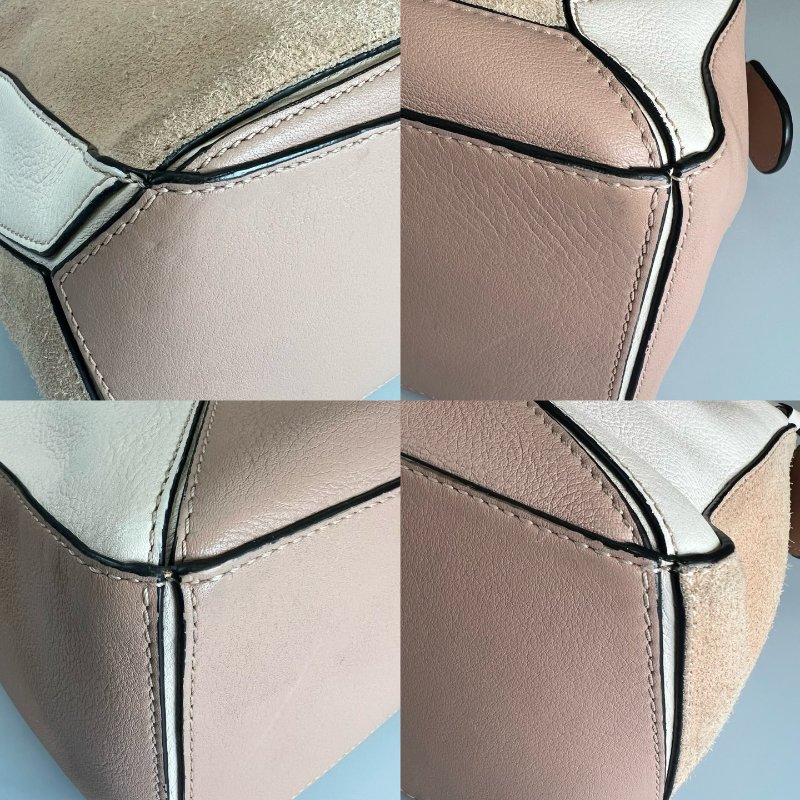 LOEWE 粉色PUZZLE 包小號-13
