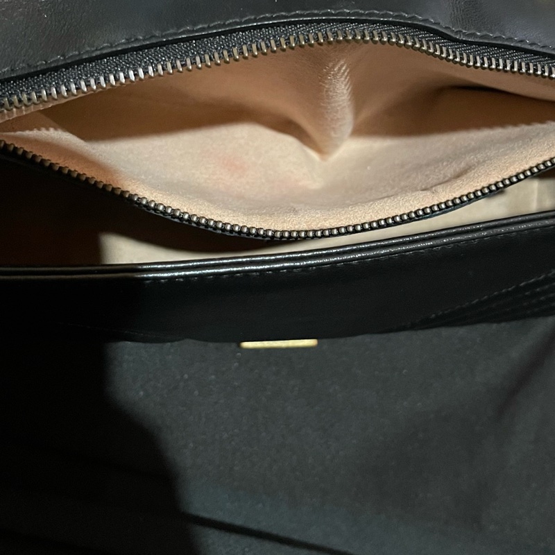 Gucci MARMONT馬夢系列 26cm金釦黑側背包-16