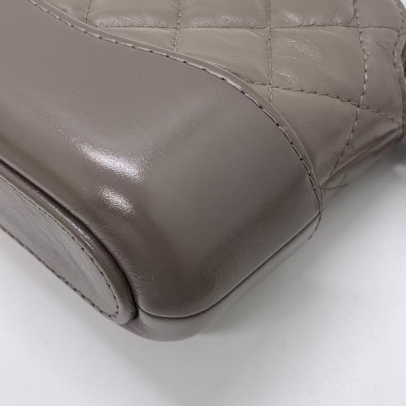 CHANEL/香奈兒灰色 流浪mini鏈條單肩斜挎包-10