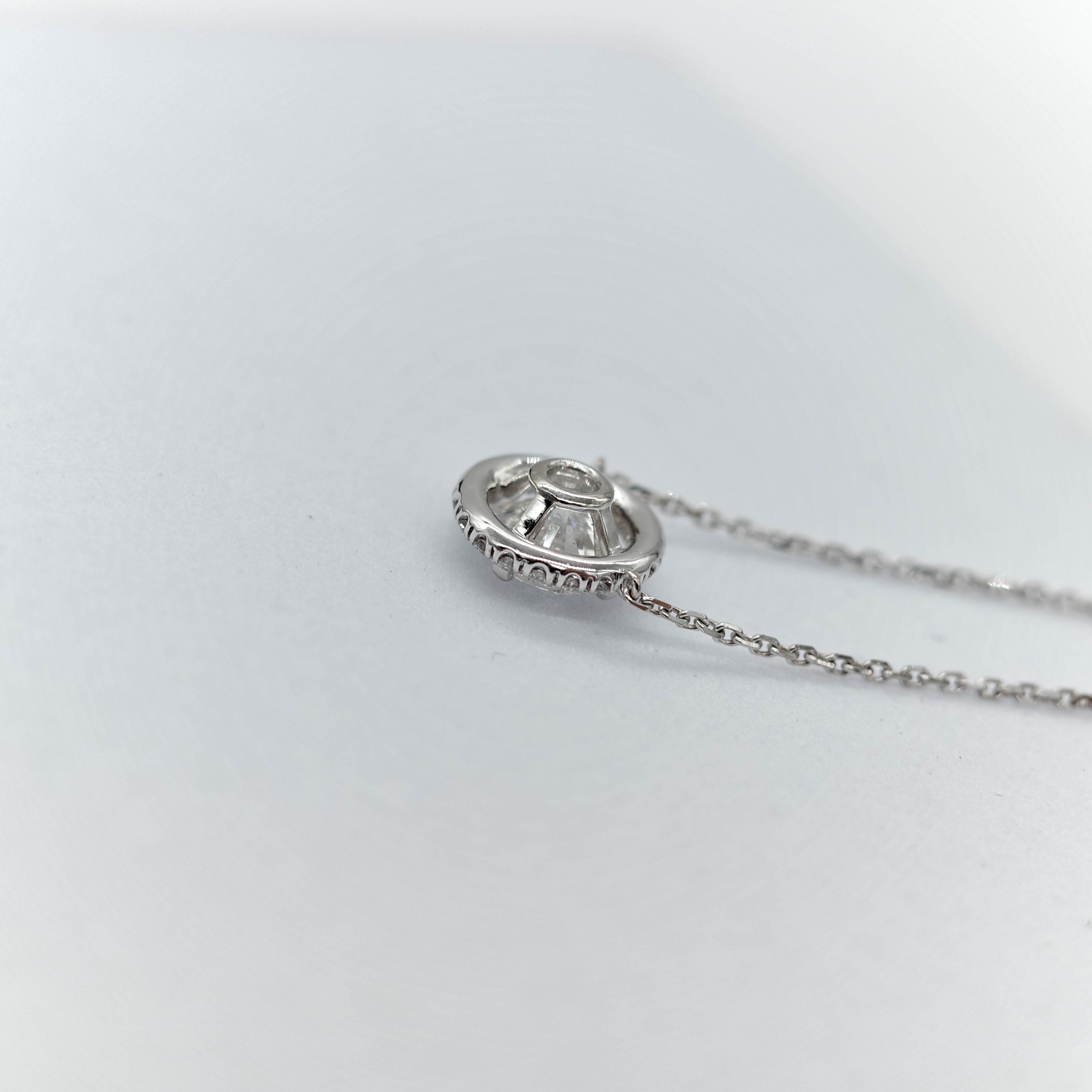 Cartier 卡地亞 18K D'Amour 白金 0.8ct 鑽石 項鍊-1
