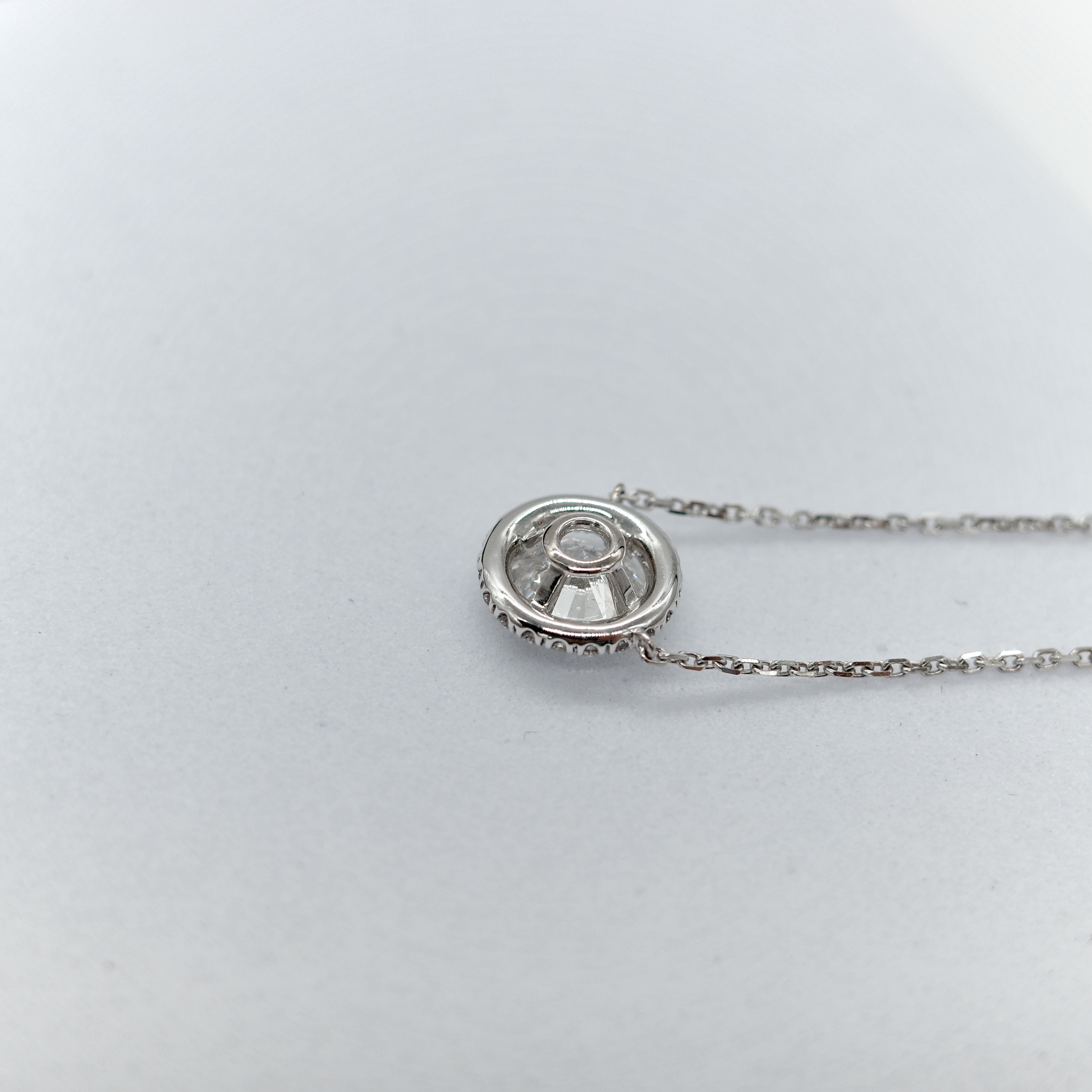 Cartier 卡地亞 18K D'Amour 白金 0.8ct 鑽石 項鍊-2