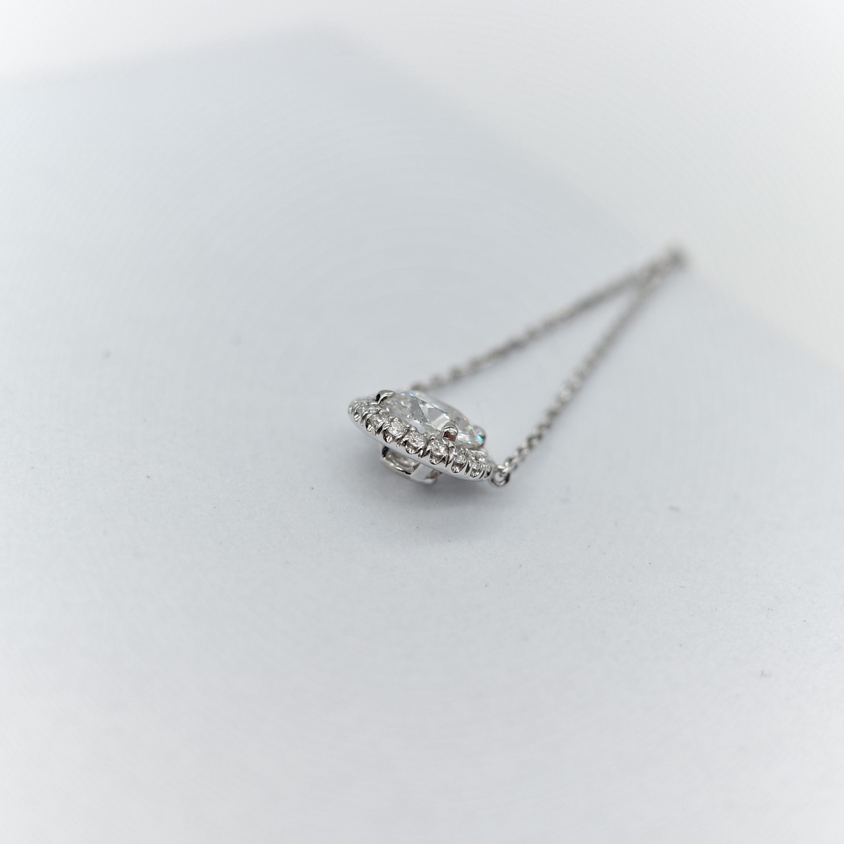 Cartier 卡地亞 18K D'Amour 白金 0.8ct 鑽石 項鍊-3