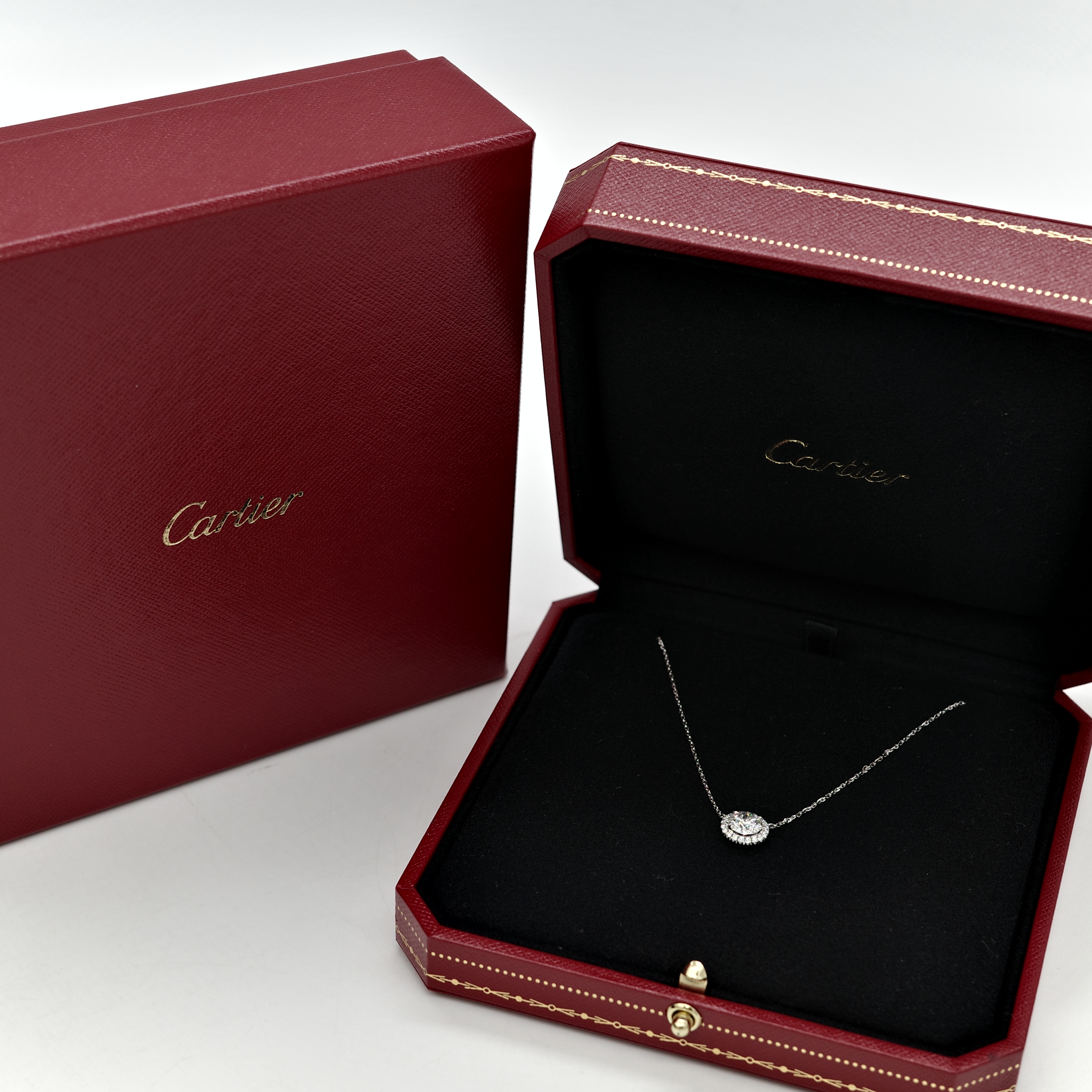 Cartier 卡地亞 18K D'Amour 白金 0.8ct 鑽石 項鍊-6