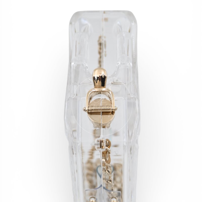 中古 Chanel 香奈兒 Chanel Glass Bag汽油桶透明 晚宴包 限量款手拿包-25