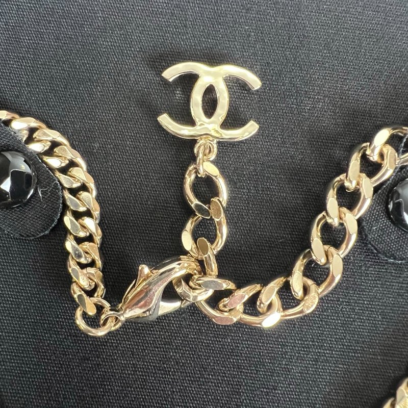 CHANEL 淡金幸運轉盤項鍊-5