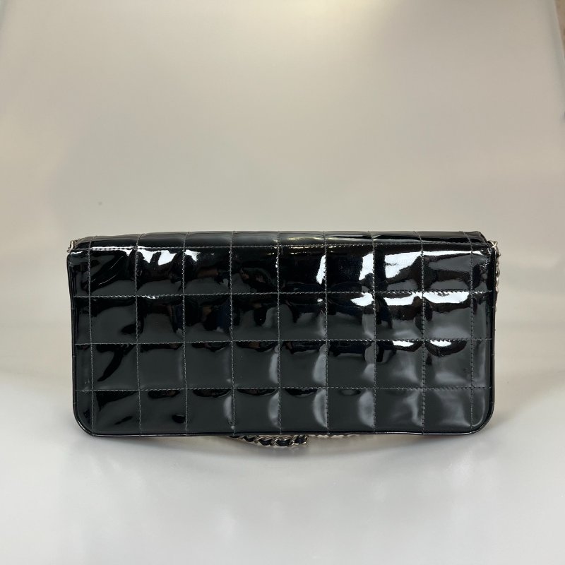 CHANEL 冰塊包漆皮黑 保卡款6開-1