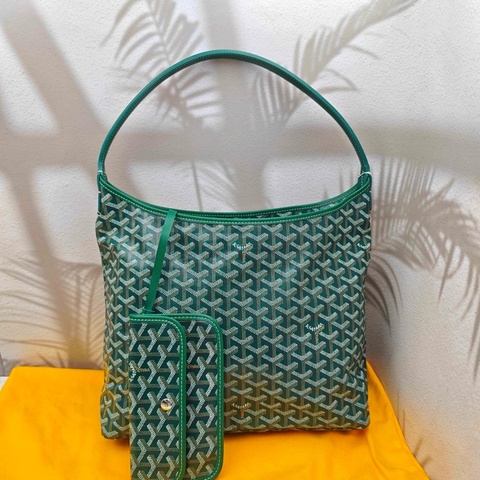 💚閒置新🆕戈雅/Goyard 老花綠色子母hobo 購物袋 單肩包25年編碼 🟢正品保障