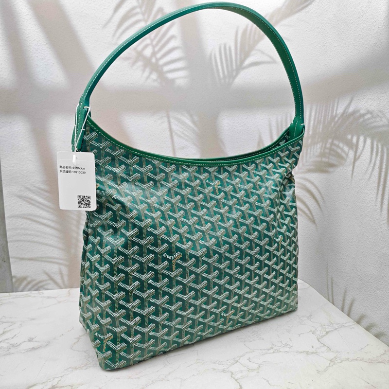 💚閒置新🆕戈雅/Goyard 老花綠色子母hobo 購物袋 單肩包25年編碼 🟢正品保障-4