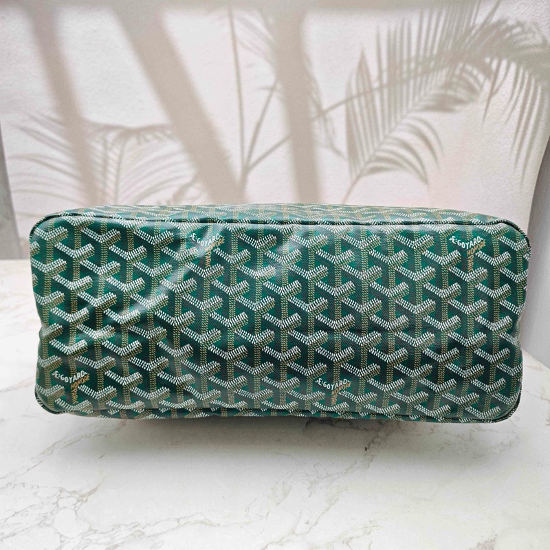 💚閒置新🆕戈雅/Goyard 老花綠色子母hobo 購物袋 單肩包25年編碼 🟢正品保障-5