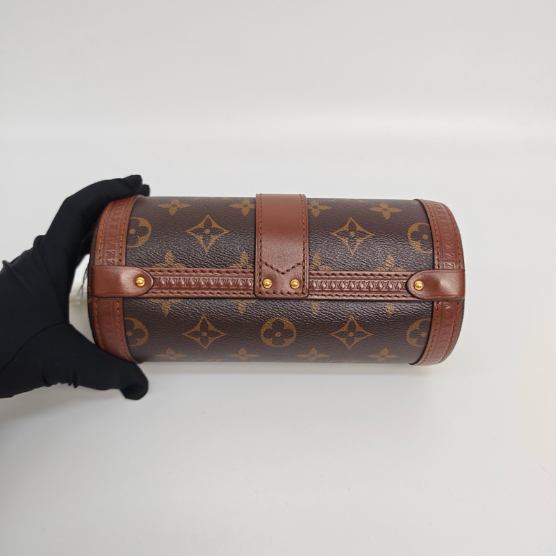 98新✨LV/路易威登 papillon trunk老花巴比龍 圓筒包單肩包斜挎包 可拆卸肩帶 芯片款 ❤️正品-2