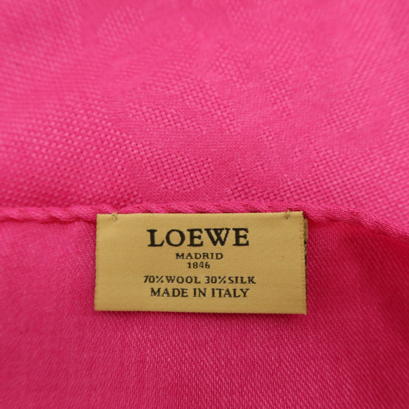 LOEWE 羊毛/絲質Scarf 43x200cm絲巾-6