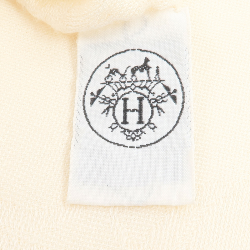 HERMES 羊絨/絲質New Libris Stole 75x210cm圍巾-4