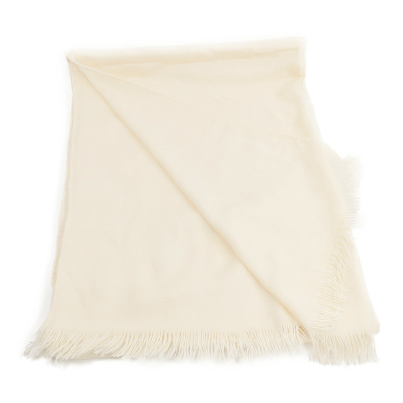 HERMES 羊絨/絲質New Libris Stole 75x210cm圍巾-7