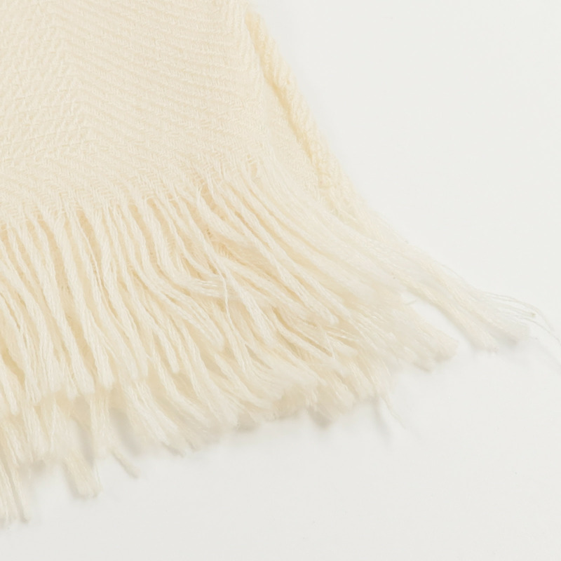 HERMES 羊絨/絲質New Libris Stole 75x210cm圍巾-11