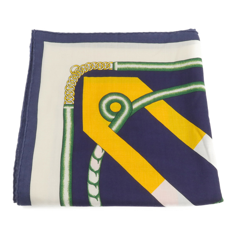 HERMES 羊絨/絲質Scarf 140x140圍巾-2