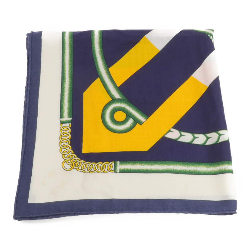 HERMES 羊絨/絲質Scarf 140x140圍巾-3