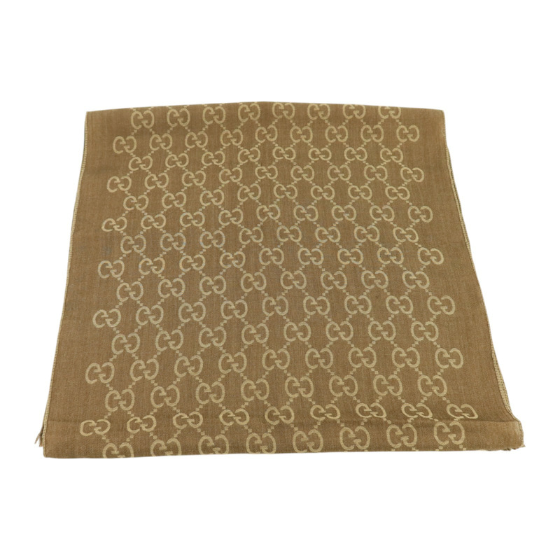 GUCCI 羊毛/絲質Scarf 45x180cm絲巾-3