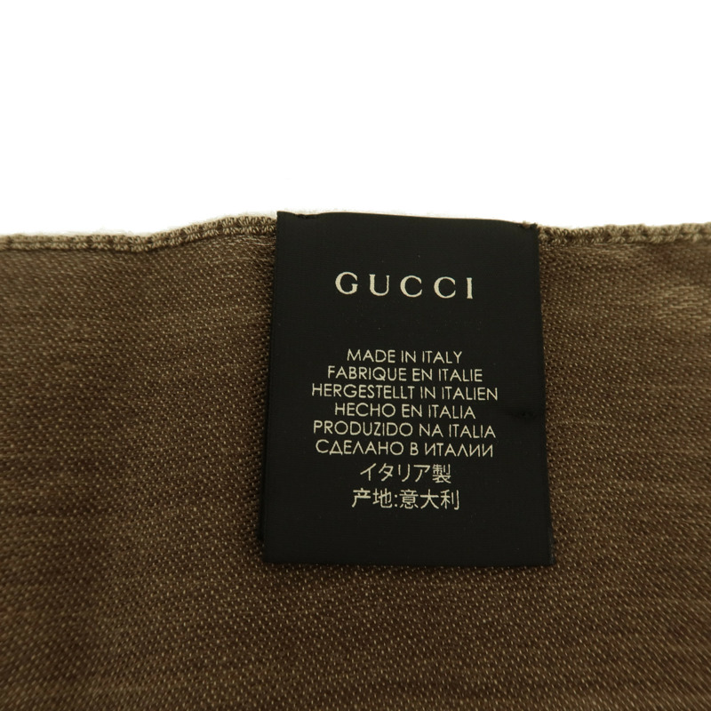 GUCCI 羊毛/絲質Scarf 45x180cm絲巾-5