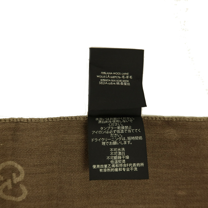 GUCCI 羊毛/絲質Scarf 45x180cm絲巾-6