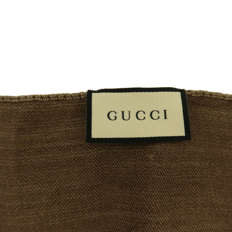 GUCCI 羊毛/絲質Scarf 45x180cm絲巾-8