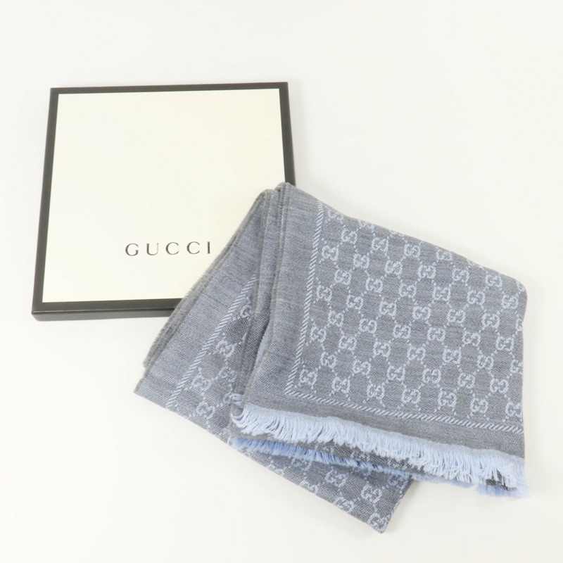 GUCCI 羊毛Scarf 140x48cm圍巾-9