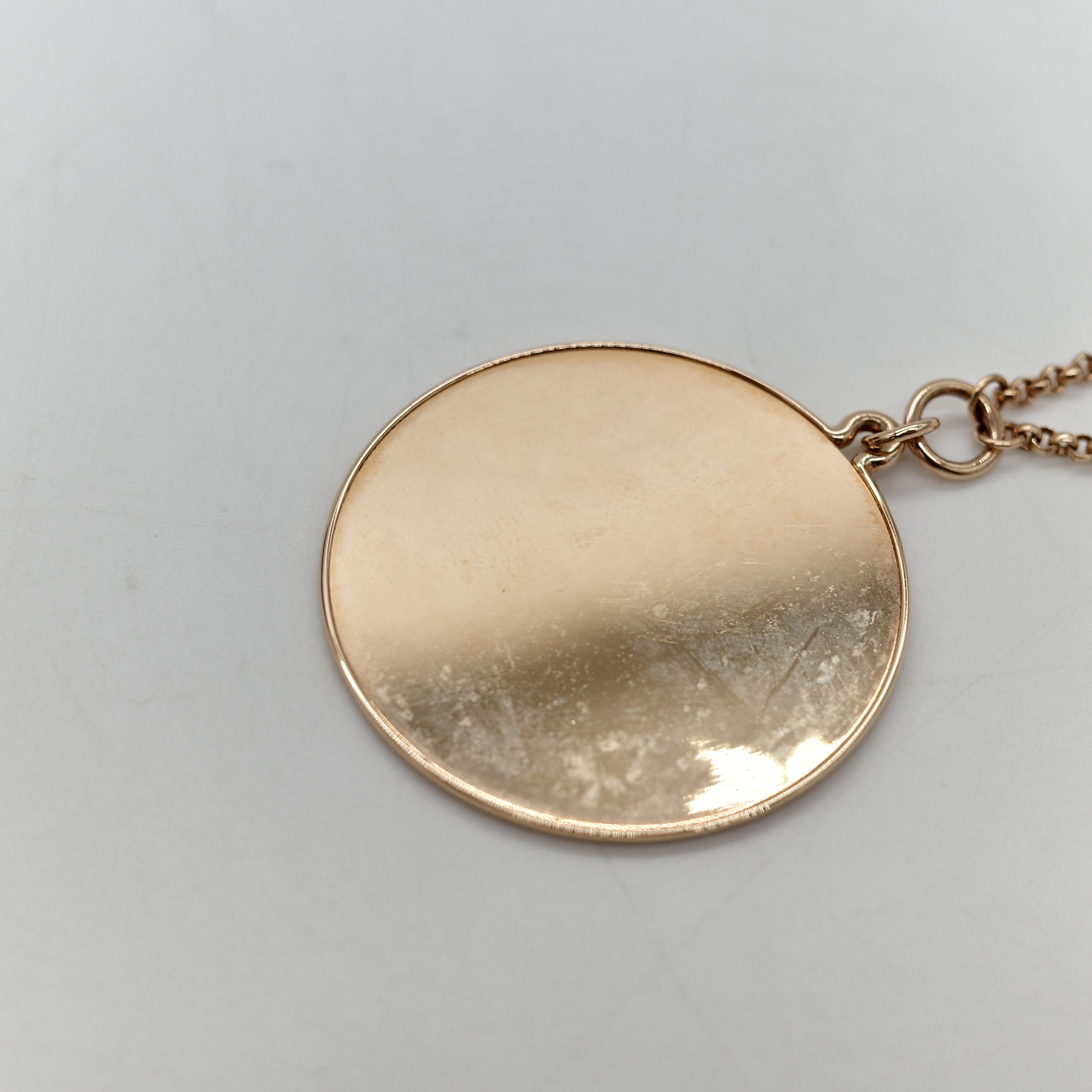 Hermès 愛馬仕 18K 玫瑰金 Ex-Libris Pendant 項鍊-1