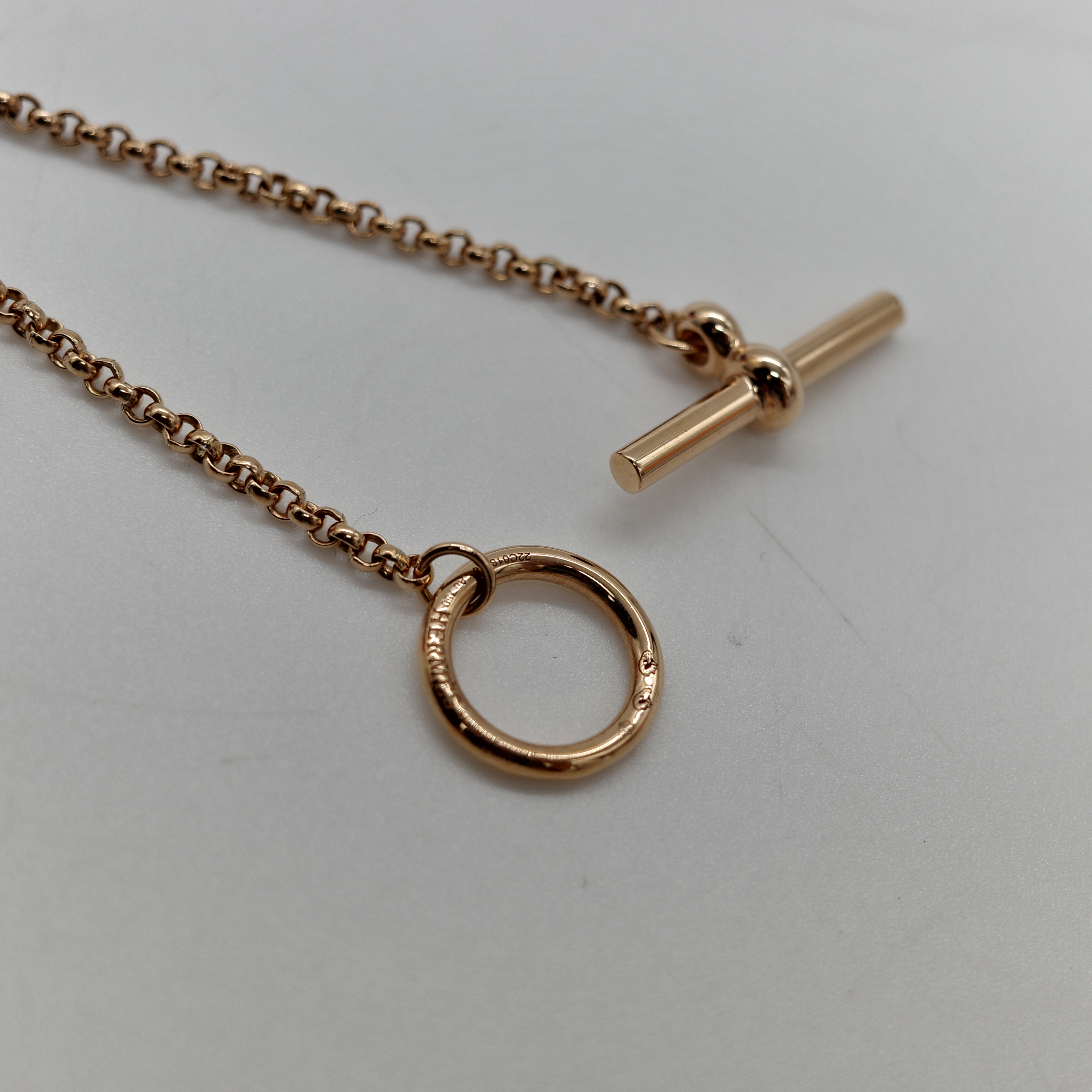 Hermès 愛馬仕 18K 玫瑰金 Ex-Libris Pendant 項鍊-7