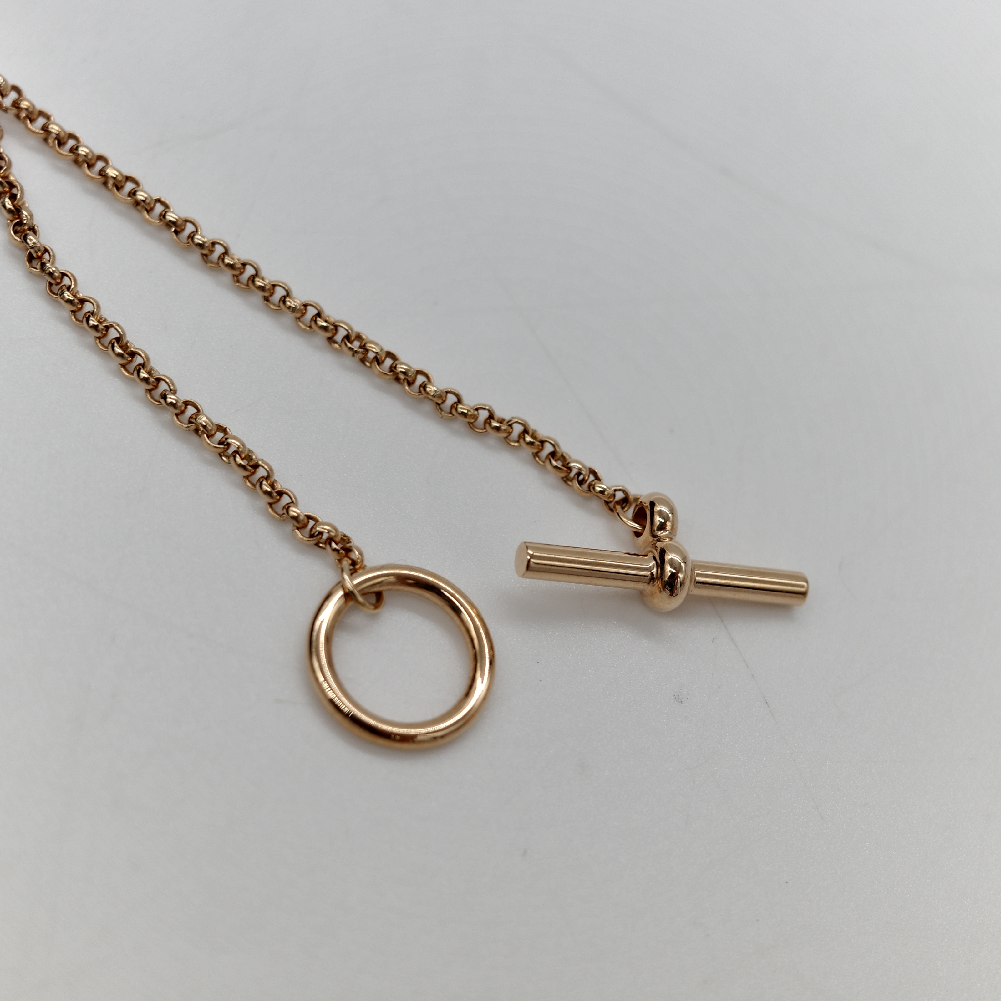 Hermès 愛馬仕 18K 玫瑰金 Ex-Libris Pendant 項鍊-8