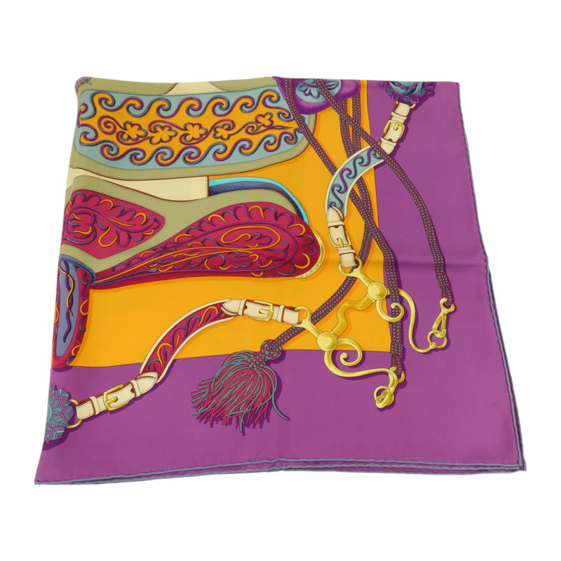 HERMES 絲質Scarf 90x90cm絲巾-1