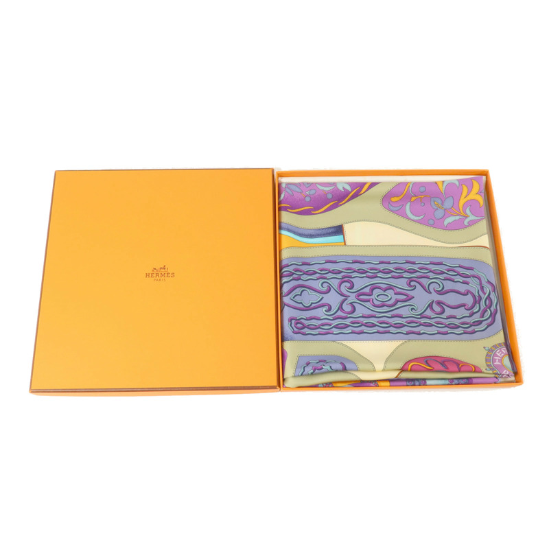 HERMES 絲質Scarf 90x90cm絲巾-8