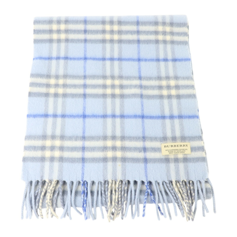 BURBERRY 羊絨/羊毛Check Scarf 144x30cm圍巾-2