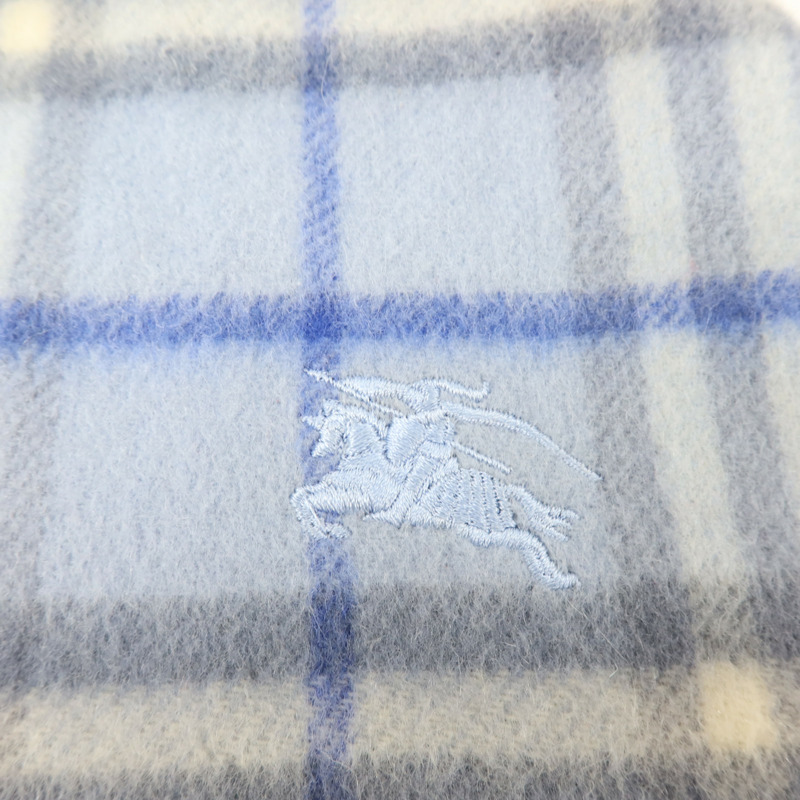 BURBERRY 羊絨/羊毛Check Scarf 144x30cm圍巾-5