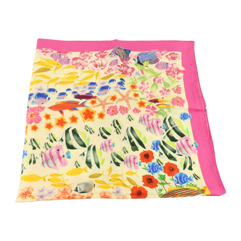 Salvatore Ferragamo 絲質Scarf 87x87cm絲巾-1