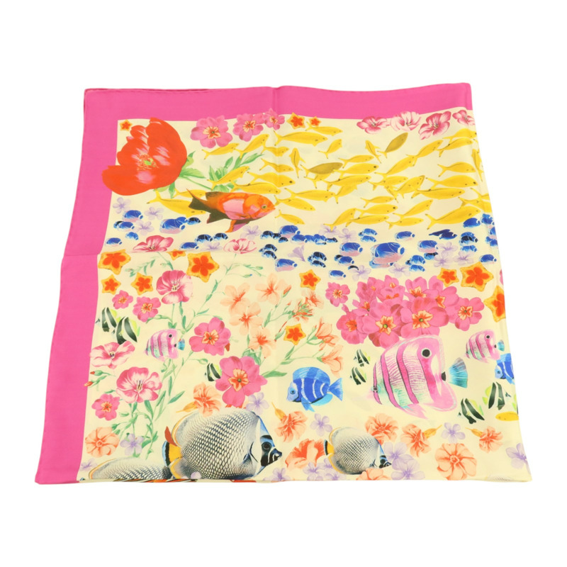 Salvatore Ferragamo 絲質Scarf 87x87cm絲巾-2